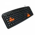 Клавиатура проводная NAKATOMI KN-11U Black-Orange USB